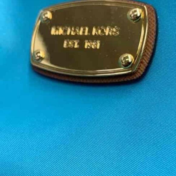 EUC Michael Kors Blue Nylon Pouch - Picture 5 of 5